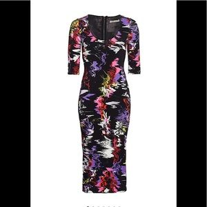 Alice + Olivia Delora Abstract Print Bodycon Dress